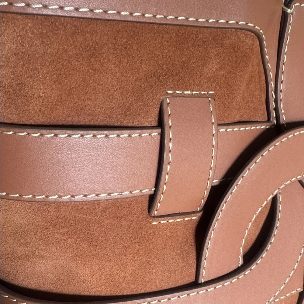 Sam Edelman Bay large Brown Leather Tote Bag - Picture 5 of 8
